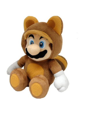Together Plus Super Mario Bros Tanooki Mario Pluche 20cm