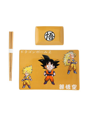 Just Funky Dragon Ball Z Ceramic Sushi Set 3 Characters