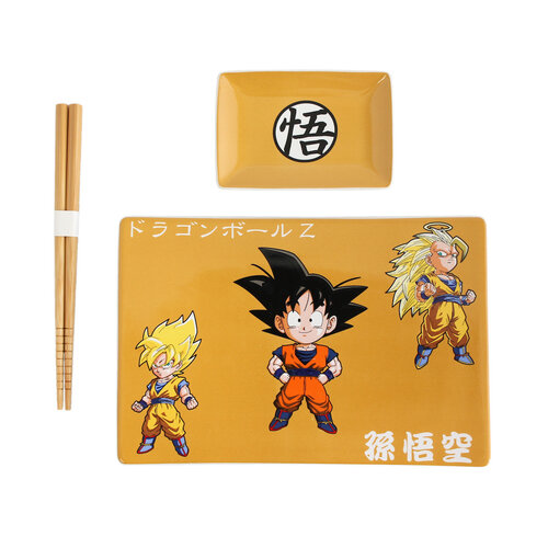 Just Funky Dragon Ball Z Ceramic Sushi Set 3 Characters Just Funky Dragon Ball Z Ceramic Sushi Set 3 Characters