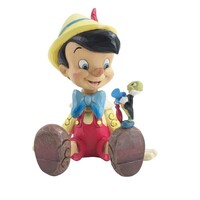 Disney Traditions Pinocchio and Jiminy Sitting Figurine