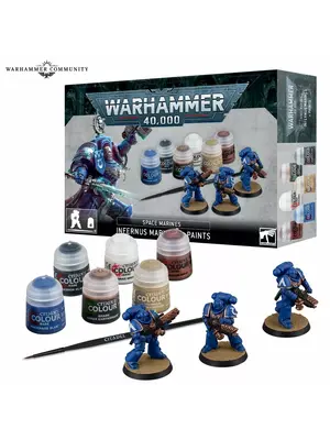 Game Workshop Warhammer 40k Infernus Marines + Paints