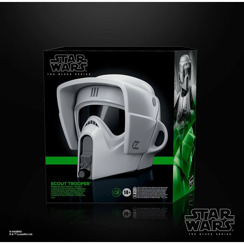 Hasbro Star Wars 6 Biker Scout Trooper Electronic Helmet Black Series Hasbro Hasbro Star Wars 6 Biker Scout Trooper Electronic Helmet Black Series Hasbro