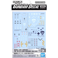 Gundam HG The Witch From Mercury Gundam Decal 134 Model Kit