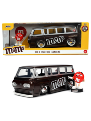 Jada Toys M&M'S Red & 1965 Ford Econoline 1/24 DieCast Cars Jada Toys