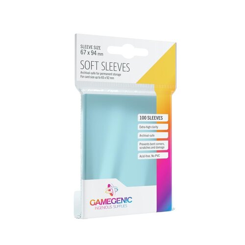 Gamegenic Sleeves Soft Sleeves Pack (100) 67x94mm