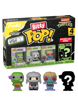 Funko Funko POP! Bitty POP Teenage Mutant Turtles Donatello 4 Pack 2.5cm