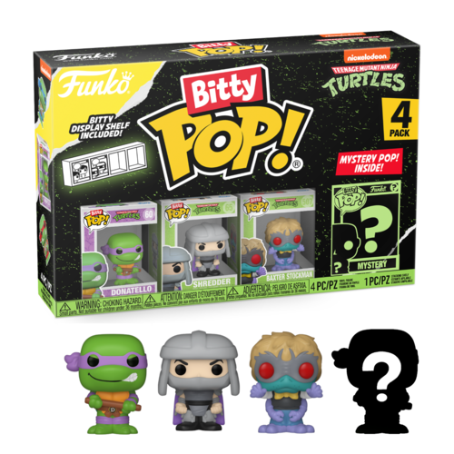 Funko Funko POP! Bitty POP Teenage Mutant Turtles Donatello 4 Pack 2.5cm