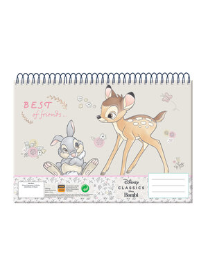 BEM'S Disney Bambi & Thumper A4 Sketchbook 30 Sheets