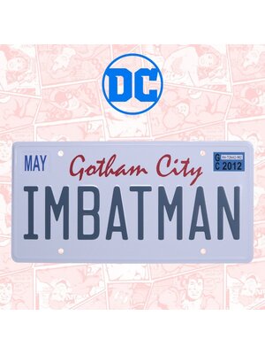 Fanattik DC Comics IM Batman License Plate Metal