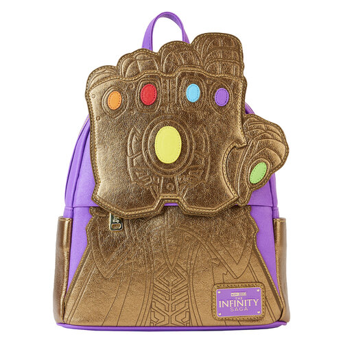 Loungefly Marvel Shine Thanos Gauntlet Loungefly Mini Backpack Loungefly Marvel Shine Thanos Gauntlet Loungefly Mini Backpack