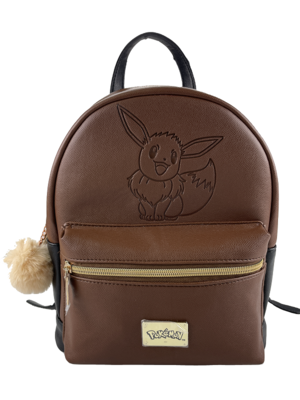 Red Robin Pokemon Eevee Brown Backpack 29x24x15cm