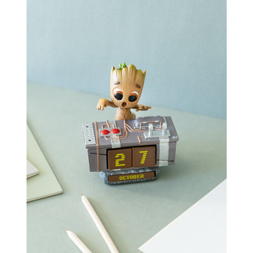 BEM'S Marvel I Am Groot Resin 3D Perpetual Calendar 9.9x11.5x13.5cm