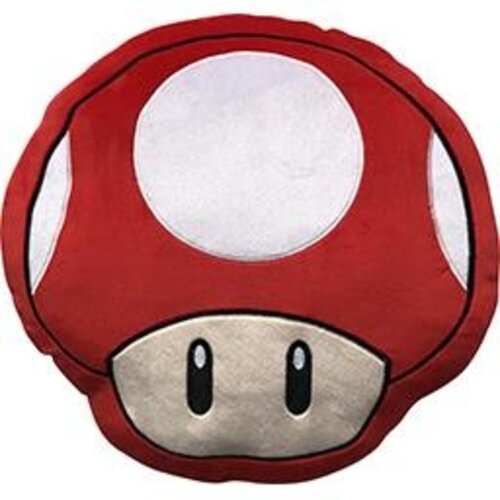 Character World Super Mario Mushroom Kussen 40x40x4cm Character World Super Mario Mushroom Kussen 40x40x4cm