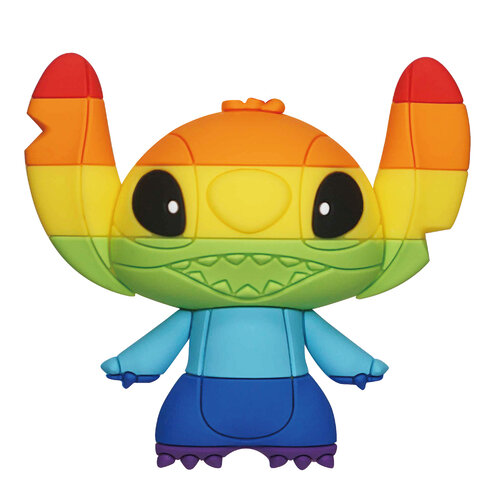 Monogram Disney Rainbow Pride Stitch 3D Foam Collectible Magnet Monogram Disney Rainbow Pride Stitch 3D Foam Collectible Magnet