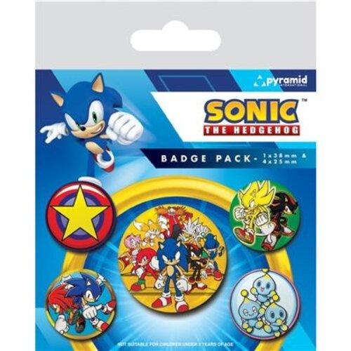 Pyramid Sonic Speed Team Pack 5 Badges