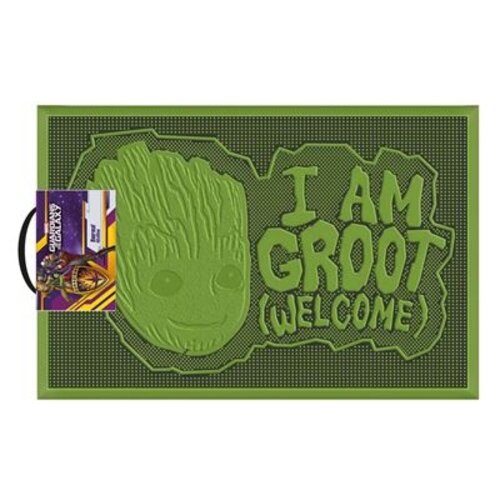 Pyramid Marvel I A Groot (welcome) Rubber Doormat 60x40cm Pyramid Marvel I A Groot (welcome) Rubber Doormat 60x40cm