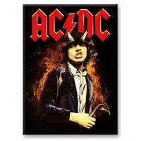 AC/DC Fire Magnet 6.3x8.9cm