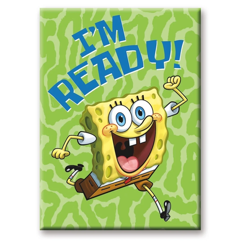 Aquarius Spongebob Squarepants I'm Ready Magnet 6.3x8.9cm Aquarius Spongebob Squarepants I'm Ready Magnet 6.3x8.9cm