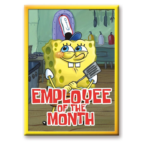 Aquarius Spongebob Squarepants Employee of the Month Magnet 6.3x8.9cm