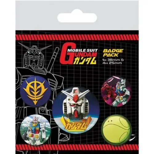 Pyramid Gundam Intergalactic 5 Pack Badges