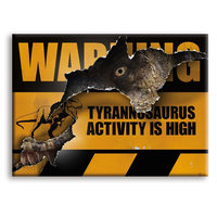 Jurassic World T-Rex Sign Magnet 6.3x8.9cm