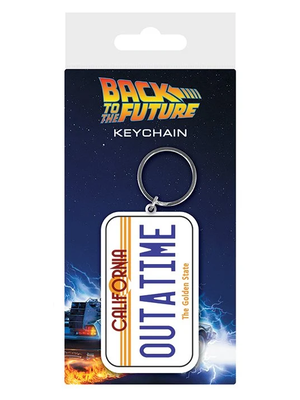 Back to The Future OutaTime Rubber Keychain