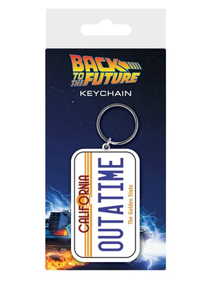 Pyramid Back To The Future OutaTime Rubber Keychain