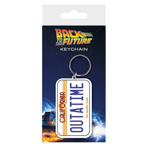 Back to The Future OutaTime Rubber Keychain
