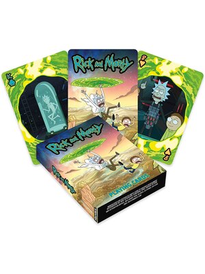Aquarius Rick And Morty Portals Playing Cards