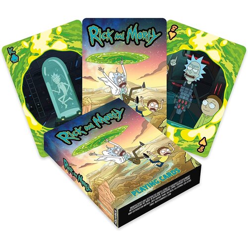 Aquarius Rick and Morty Portals Playing Cards Aquarius Rick and Morty Portals Playing Cards