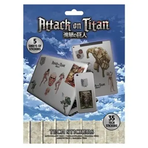 Pyramid Attack On Titan Season 5 Tech Stickers