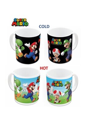 Stor Super Mario Team Heat Change Mug 325ml