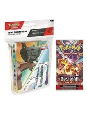 The Pokemon Company Pokemon TCG Scarlet & Violet Obsidian Flames Album + 1 Booster Pack