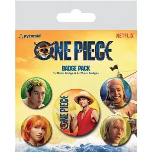 Pyramid One Piece Live Action 5 Badge Pack