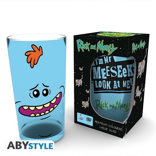 Abystyle Rick and Morty Glass XXL Meeseeks 500ml