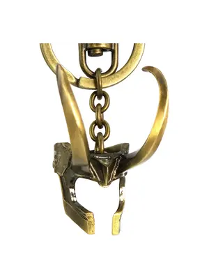 Monogram Marvel Loki Helmet 3D Metal Keychain