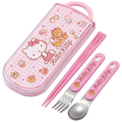 Benelic Hello Kitty Sweety Pink Chopstick & Fork Box Set