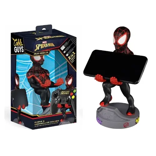 Exquisite Gaming Marvel Miles Morales Controller/Phone Support Figure 20cm Cableguy
