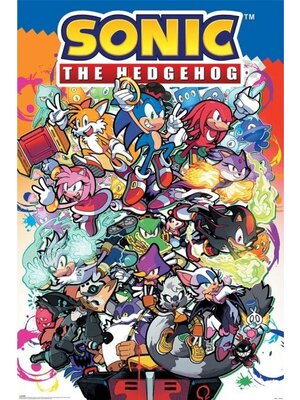 Hole in the Wall Sonic the Hedgehog Sonic Comic Characters Maxi Poster 61x91.5