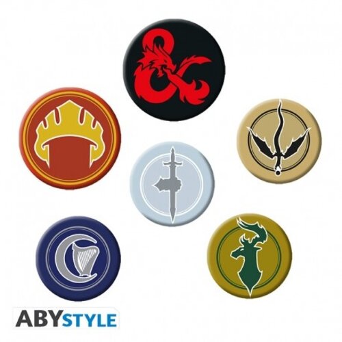 Abystyle Dungeons & Dragons Button Badge Pack