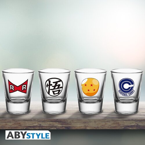 Abystyle Dragon Ball 4 Shots Glasses Abystyle Dragon Ball 4 Shots Glasses