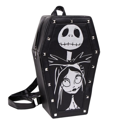 Cerda Nightmare Before Xmas Coffin Mini Faux Leather Backpack Cerda Nightmare Before Xmas Coffin Mini Faux Leather Backpack