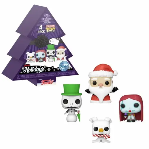 Funko Funko NBX Pocket Pop Keychains 4 Pack- Tree Holiday