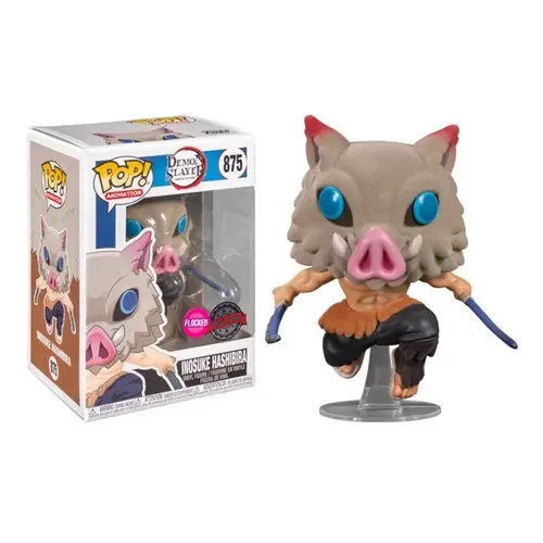 Funko Funko POP! Demon Slayer 875 Inosuke Hashibira Flocked Special Edition