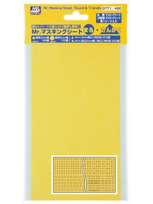 Mr.Hobby Mr Hobby Masking Sheet Round and Triangle GT71: 480