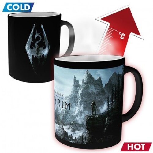 Abystyle Skyrim Heat Change Mug 320ML Dragon Symbol