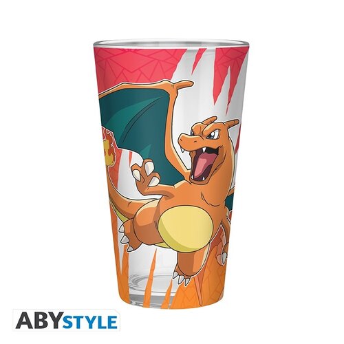 Abystyle Pokemon 400ML Large Glass Charizard