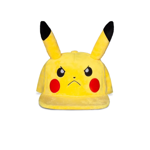 Difuzed Pokemon Angry Pikachu Plush Premium Snapback