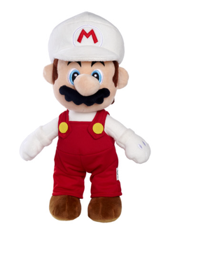 Simba Toys Super Mario Fire Mario Plush Toy 30cm