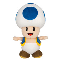 Super Mario Bros Toad Blue Pluche 20cm